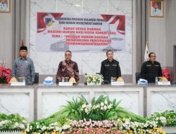 Raker Bidang Hukum, Gubernur Rusdy: Produk Hukum Bisa Mengawal Pembangunan