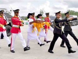 Kirab Bendera dan Teks Proklamasi Tiba di Istana Negara IKN